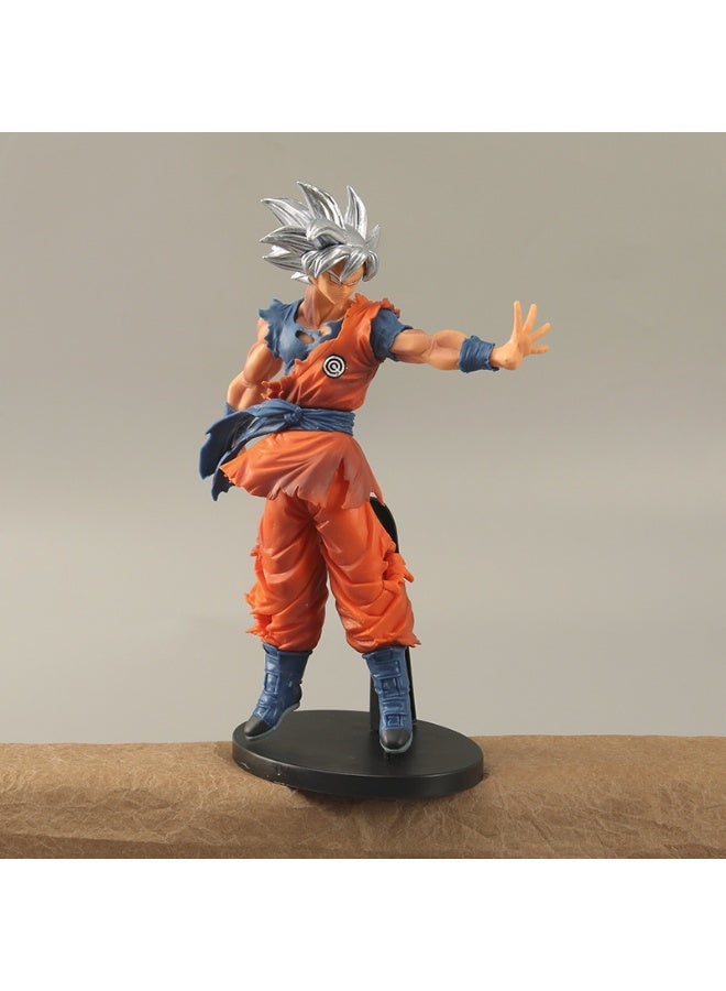 Dragon Ball Super Saiyan Silver-haired Goku in Ultra Instinct Sign, 24cm Figure, Perfect Birthday Gift and Stunning Desktop  PC Case Decoration - Image 3